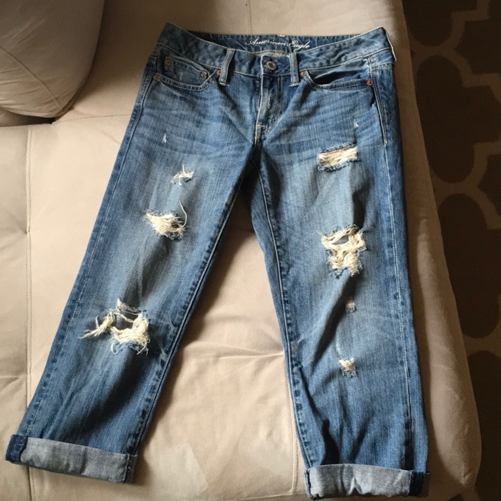 Distressed Boy Fit Jeans -  style ideas included!